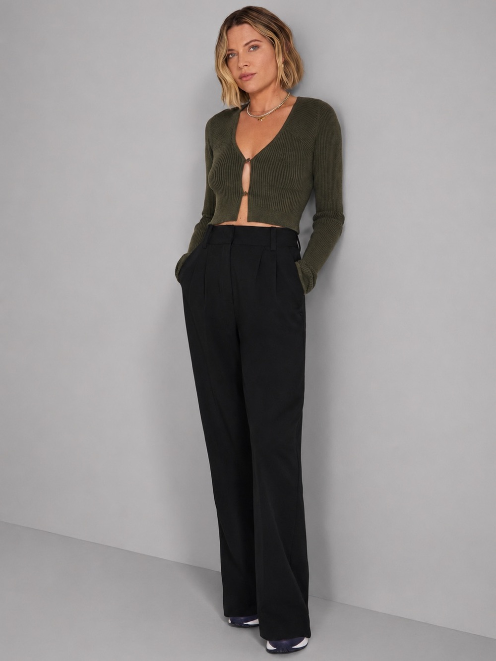 Favorite Daughter The Favorite Pant The Petite Pant High Waist Size 12 Black - Picture 2 of 14